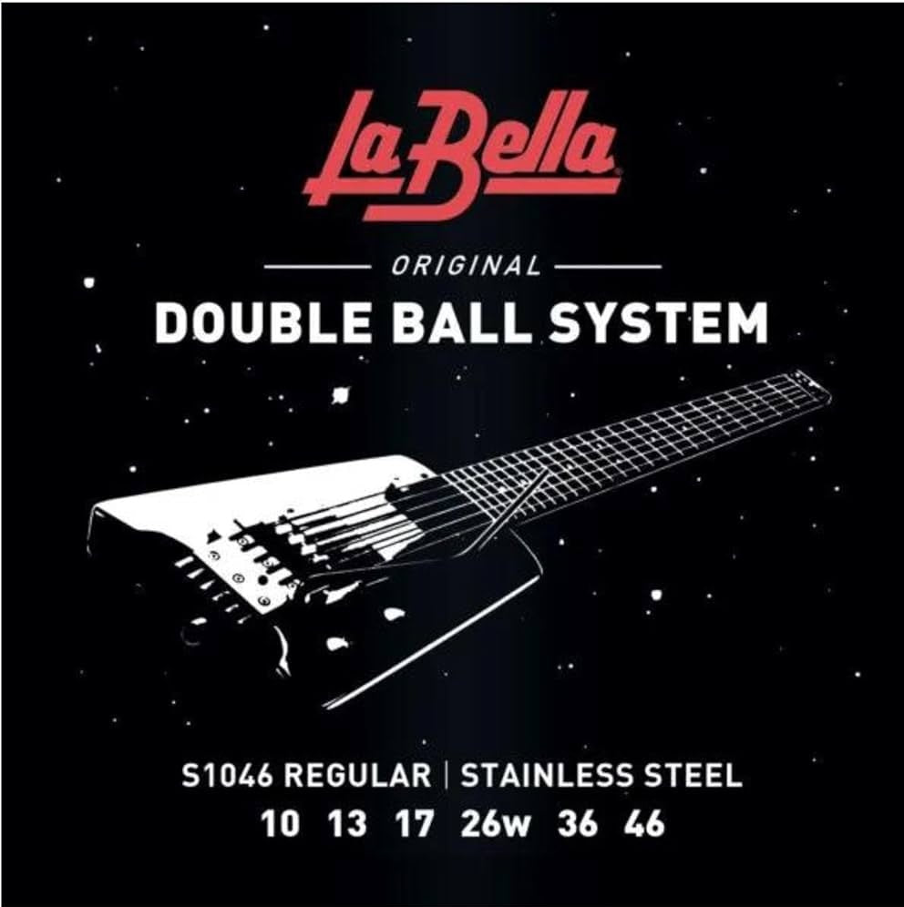 Set Cuerdas Guitarra Eléctrica La Bella S-1046, 0.10 - 0.46 Double Ball