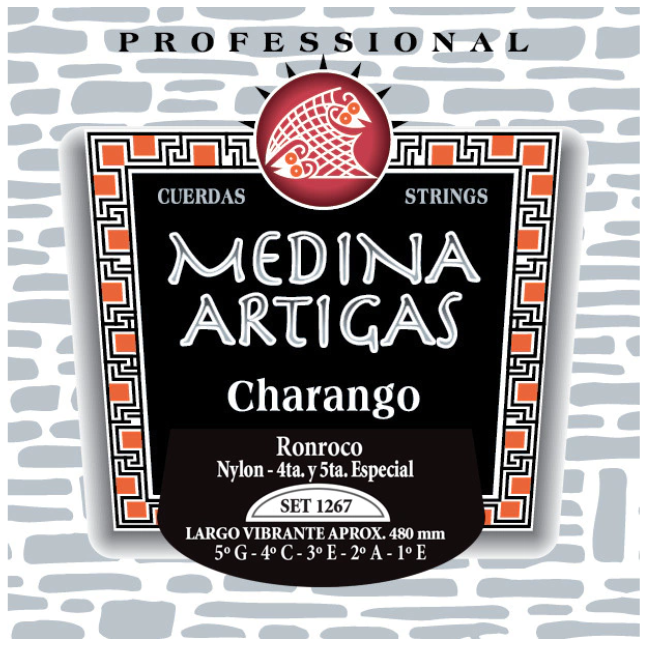 Set Cuerdas Charango Ronroco Medina Artigas 1267, 4ta y 5ta Especial