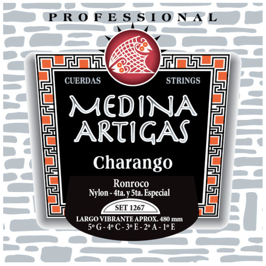 Set Cuerdas Charango Ronroco Medina Artigas 1267, 4ta y 5ta Especial