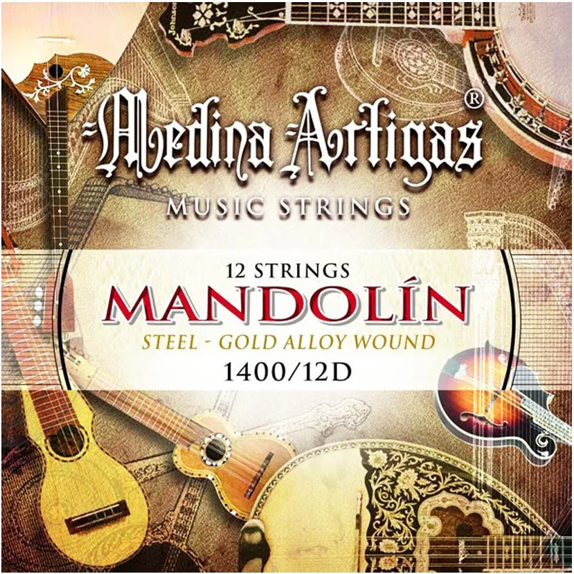 Set Cuerdas Mandolina Medina Artigas 1400/12D, 12 Cuerdas