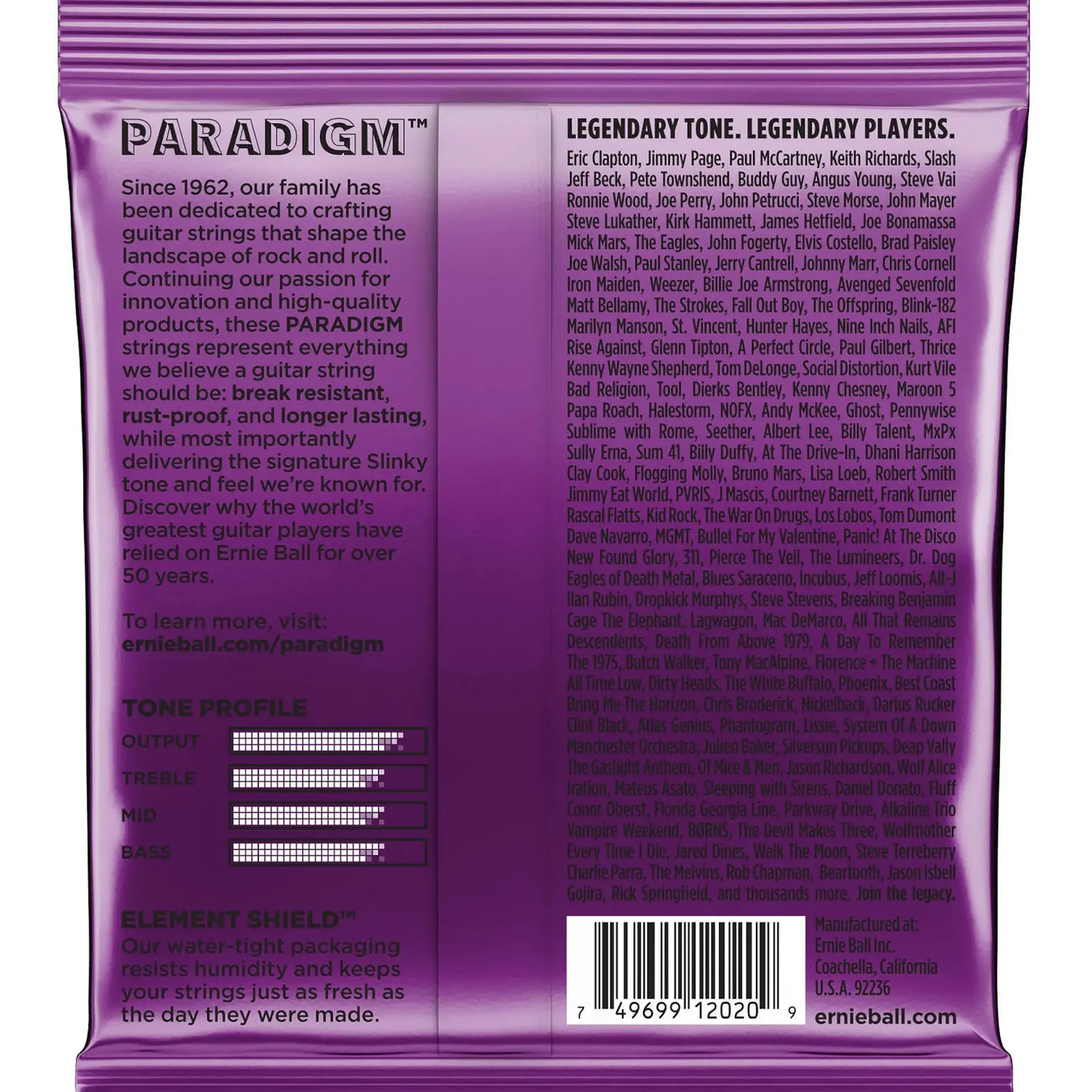 Set Cuerdas Guitarra Eléctrica Ernie Ball 2220, 11-48 Medium