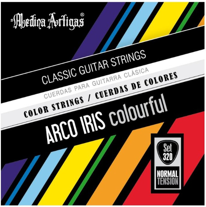 Set Guitarra Clásica Medina Artigas Arco Iris 320, Medium Tension