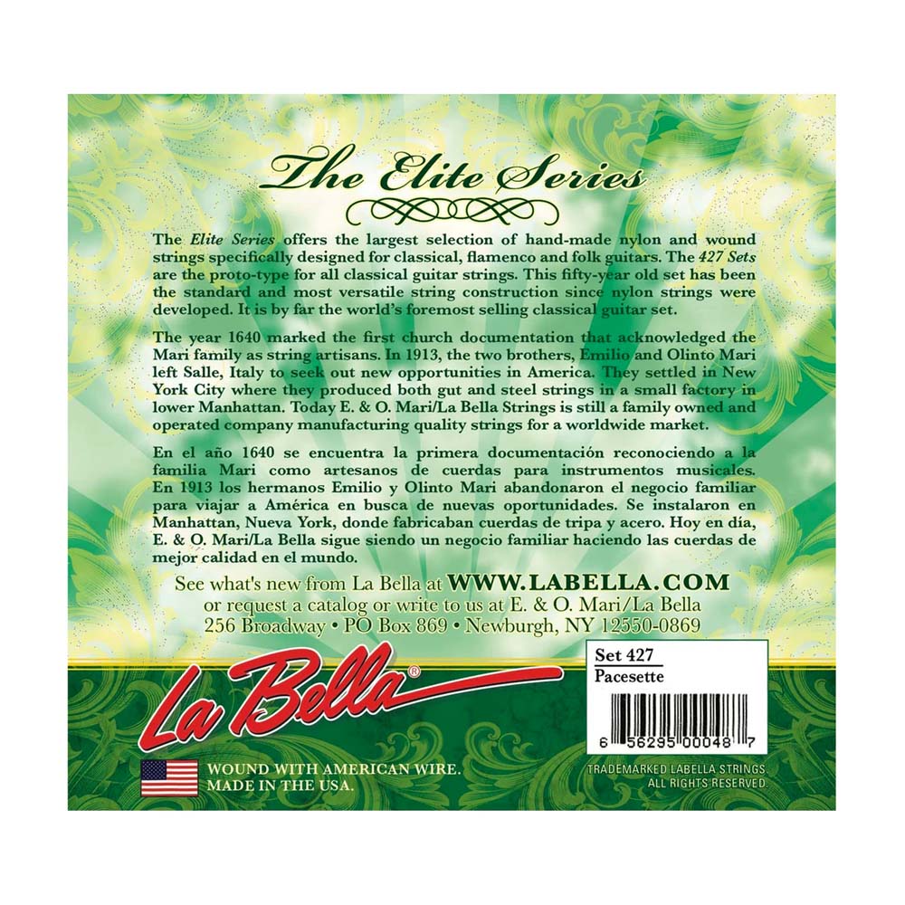 Set Cuerdas Guitarra Clásica La Bella 427, Medium Tension