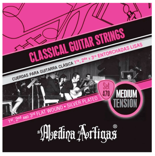 Set Cuerdas Guitarra Clásica Medina Artigas 470, Medium Tension