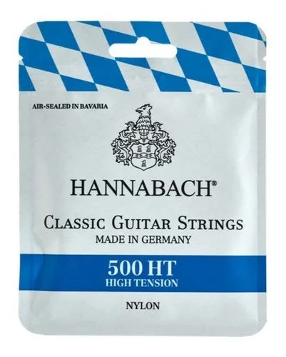 Set Cuerdas Guitarra Clásica Hannabach 500HT, High Tension