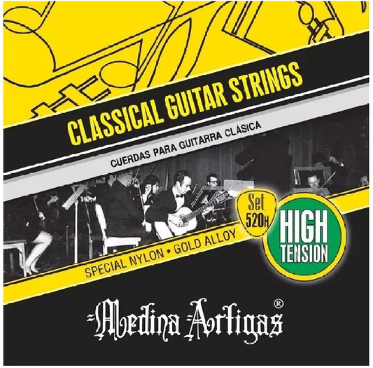 Set Cuerdas Guitarra Clásica Medina Artigas 520H, High Tension