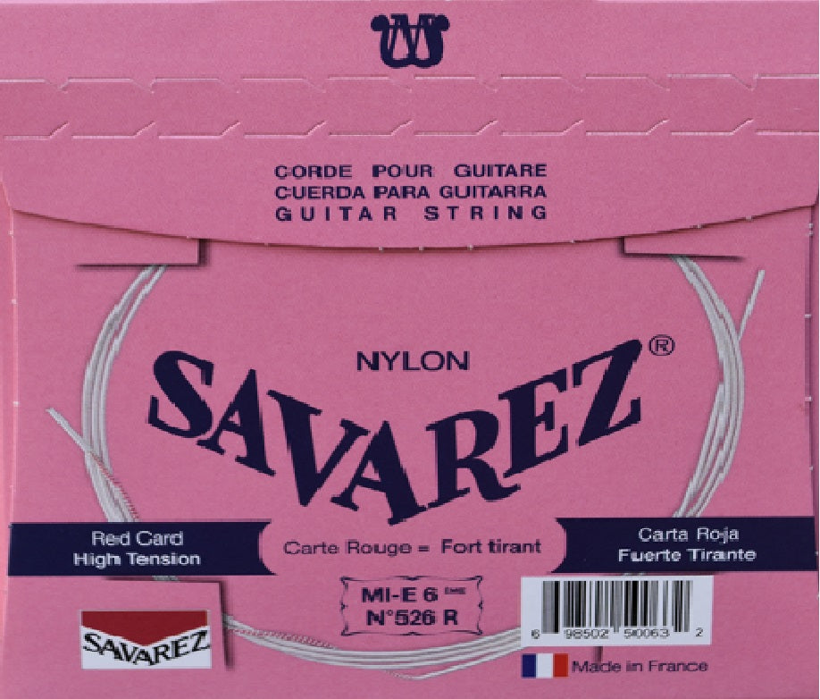 Set Cuerdas Guitarra Clásica Savarez 520P1, High Tension