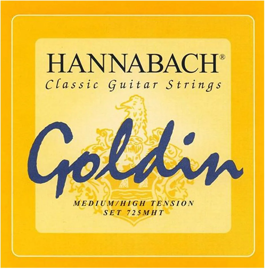 Set Cuerdas Guitarra Clásica Hannabach Goldin 725 MHT, Medium/High Tension