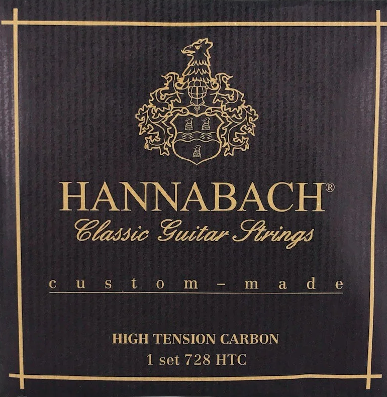 Set Cuerdas Guitarra Clásica Hannabach 725 HTC Carbon, High Tension