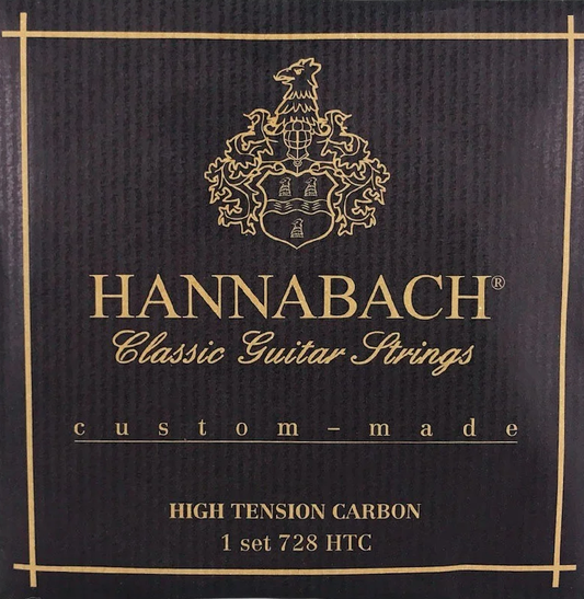 Set Cuerdas Guitarra Clásica Hannabach 725 HTC Carbon, High Tension