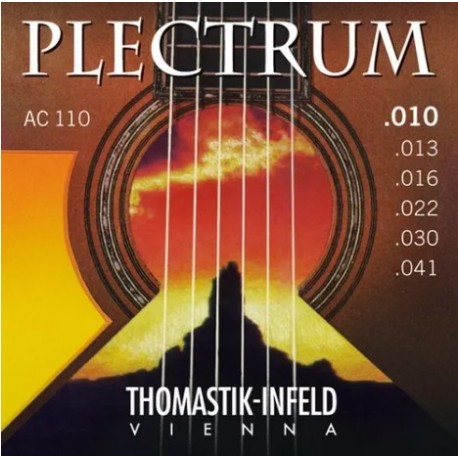 Set Cuerdas  Guitarra Acústica Thomastik Plectrum AC110, 10-41 Super Light