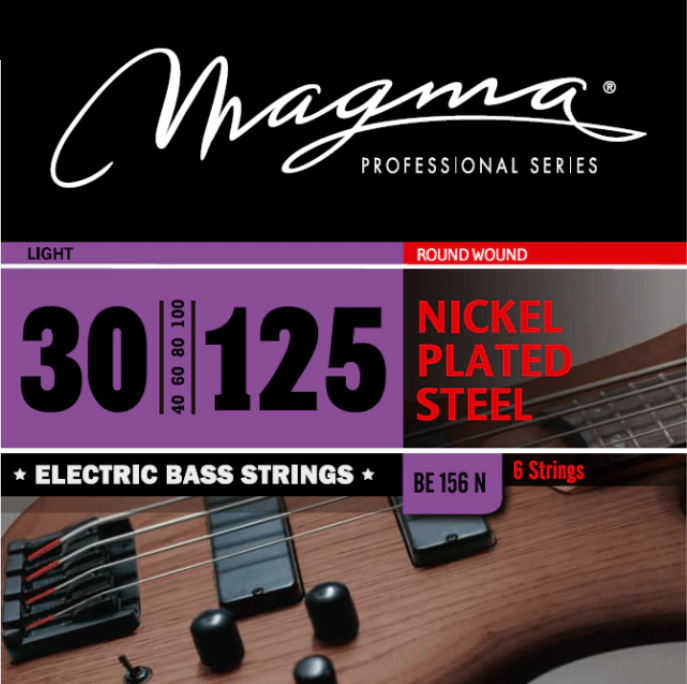 Set Cuerdas Bajo Eléctrico Magma BE156N, 030-125 Seis Cuerdas