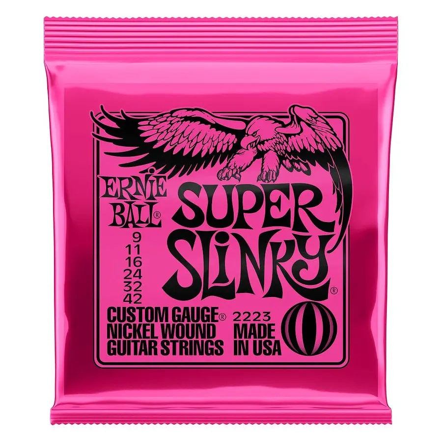 Set Cuerdas Guitarra Eléctrica Ernie Ball 2223, 9-42 Super Light