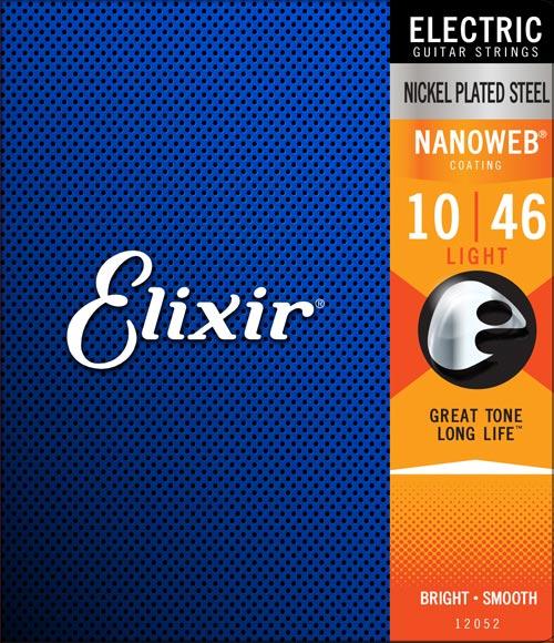 Set Cuerdas Guitarra Eléctrica Elixir 12052, 10-46 Light
