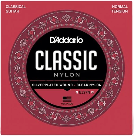 Set Cuerdas Guitarra Clásica Daddario EJ27N, Medium Tension