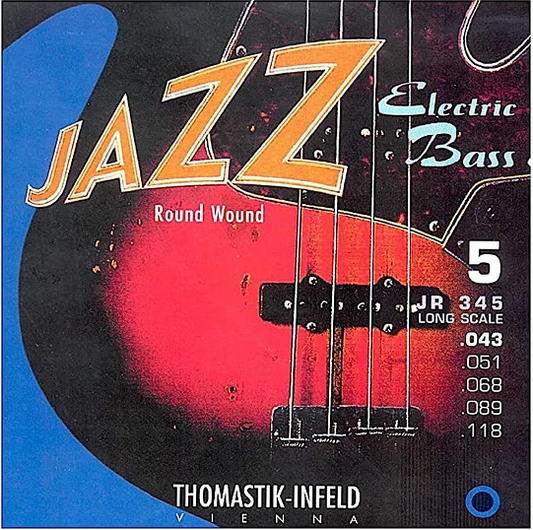 Set Cuerdas Bajo Eléctrico Thomastik JR 345, 43-118 Cinco cuerdas