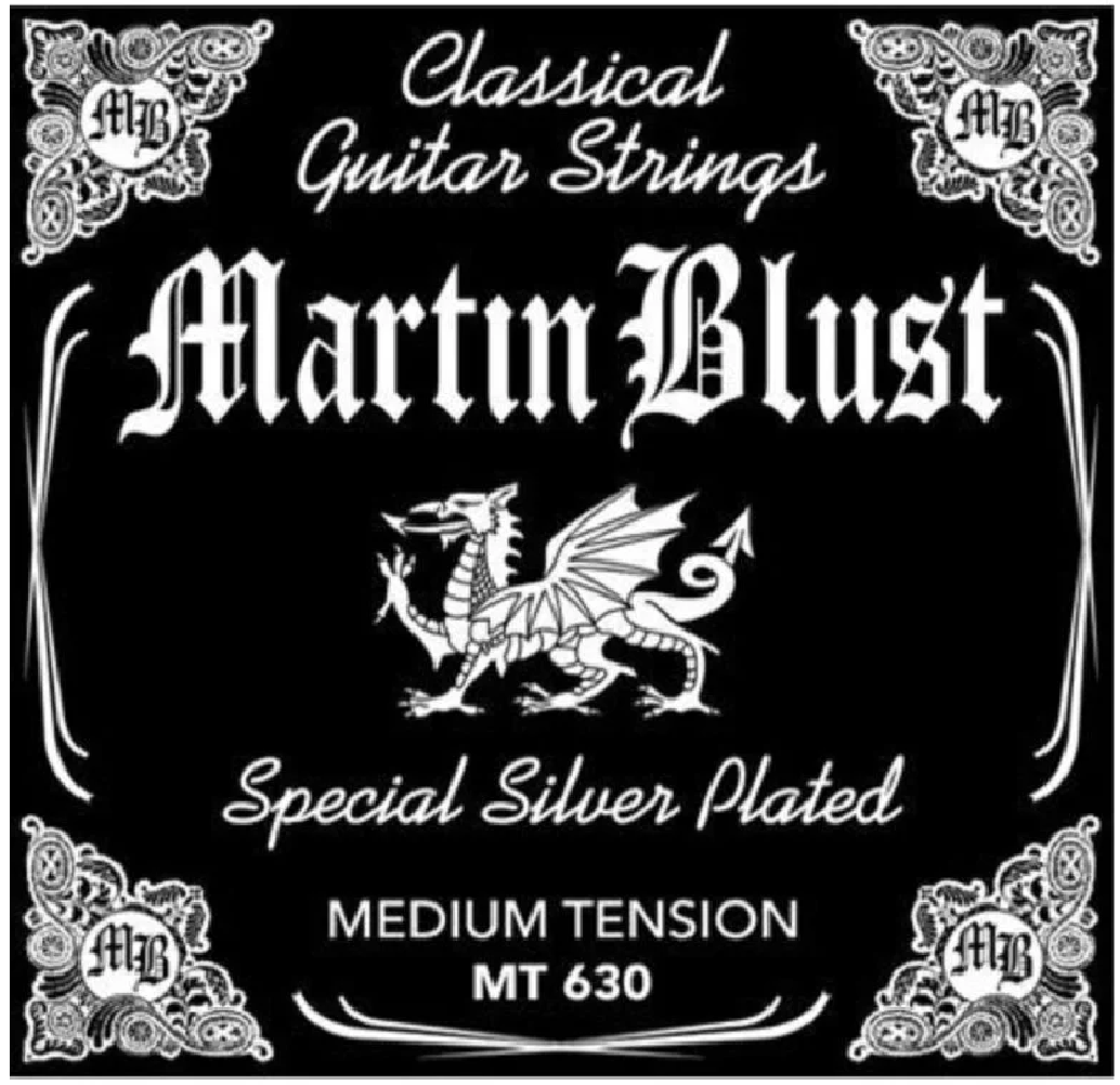 Set Cuerdas Guitarra Clásica Martin Blust MT630, Medium Tension