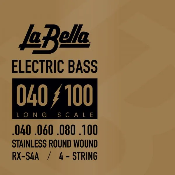 Set Cuerdas Bajo Eléctrico La Bella RX-S4A, 040-100 Cuatro Cuerdas