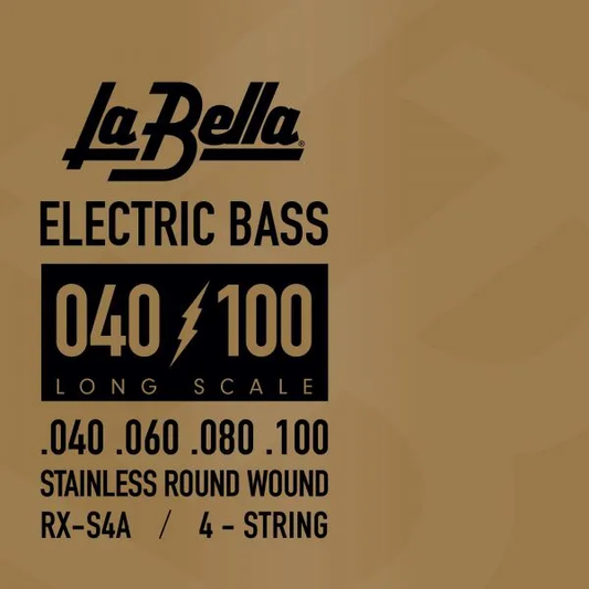 Set Cuerdas Bajo Eléctrico La Bella RX-S4A, 040-100 Cuatro Cuerdas