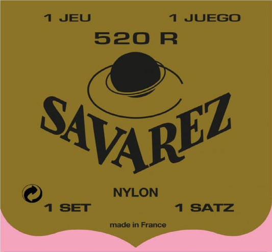 Set Cuerdas Guitarra Clásica Savarez 520R, Medium Tension