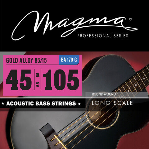 Set Cuerdas Bajo Acústico Magma BA170G, 045-105 Cuatro Cuerdas