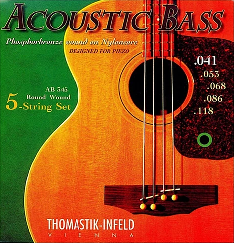 Set Cuerdas Bajo Acústico THOMASTIK AB345, 041-118 Cinco Cuerdas