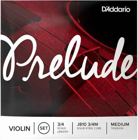 Set Cuerdas Violín D'Addario Prelude J810 3/4M