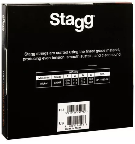 Set Cuerdas Mandolina Stagg MA-1032-NI, 8 Cuerdas