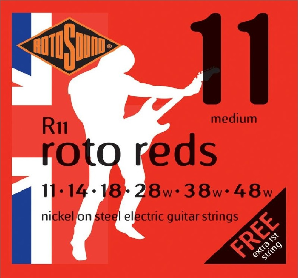Set Cuerdas Guitarra Eléctrica Rotosound R11, 11-48 Medium