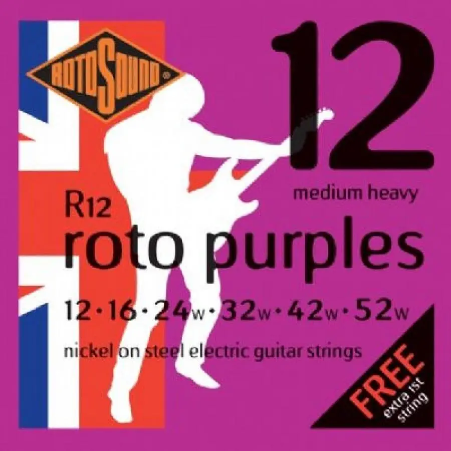Set Cuerdas Guitarra Eléctrica Rotosound R12, 12-52 Heavy