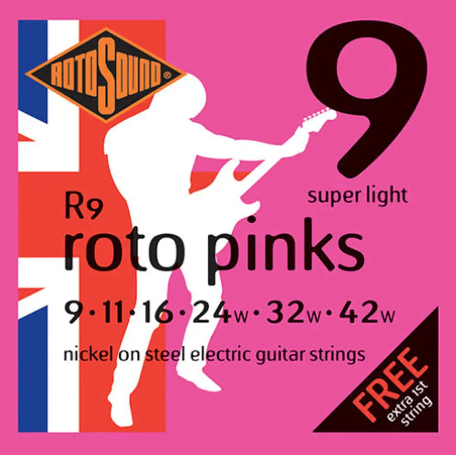 Set Cuerdas Guitarra Eléctrica Rotosound R9, 9-42 Super Light