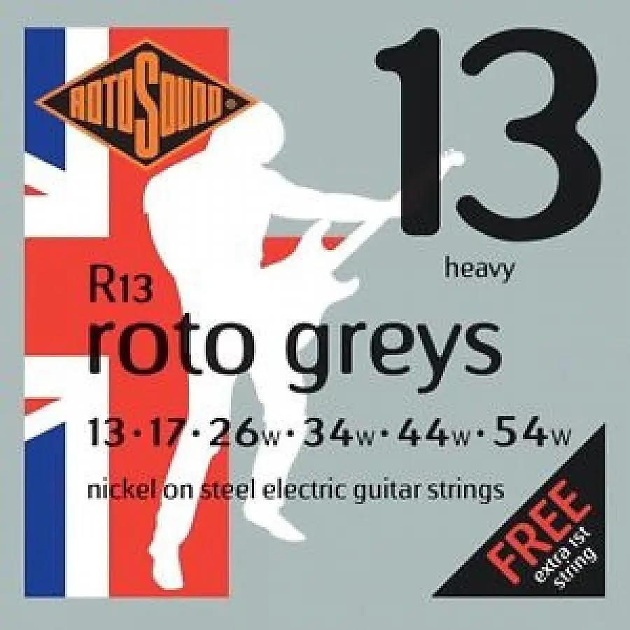 Set Cuerdas Guitarra Eléctrica Rotosound R13, 13-54 Heavy
