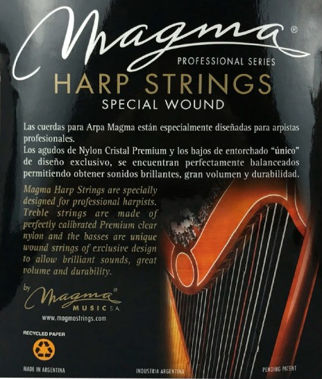 Set Cuerdas Arpa Magma APA100, Medium 36 cuerdas