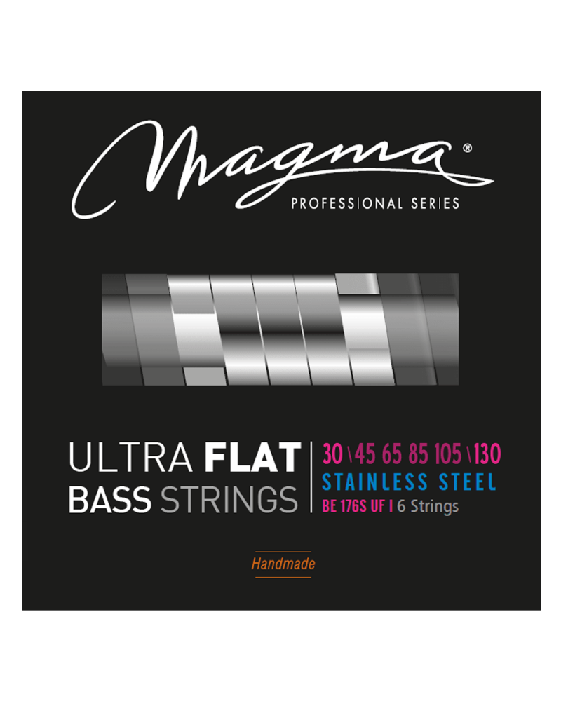 Set Cuerdas Bajo Eléctrico Magma FLAT BE176SUF1, 030-130 Seis Cuerdas