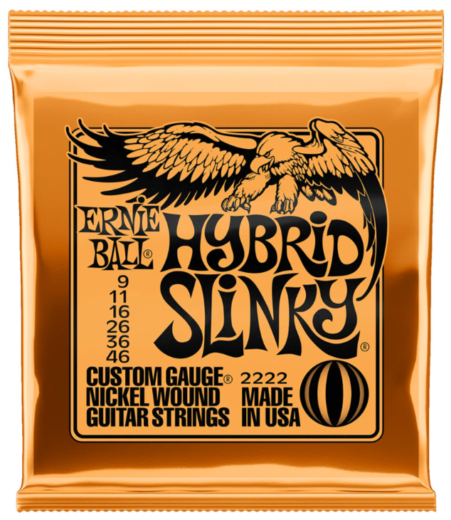 Set Cuerdas Guitarra Eléctrica Ernie Ball 2222, 9-46 Custom Light