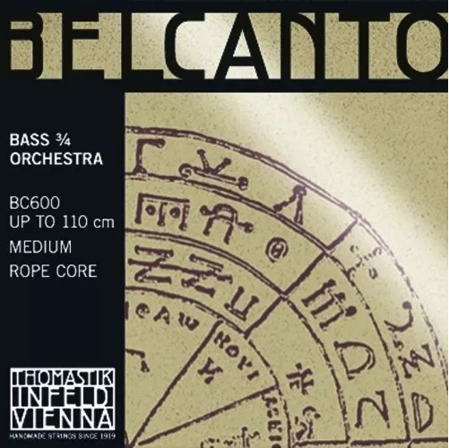 Set Cuerdas Contrabajo Thomastik Belcanto BC600, Medium