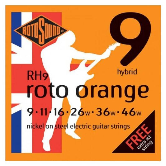 Set Cuerdas Guitarra Eléctrica Rotosound RH9, 9-46 Hybrid